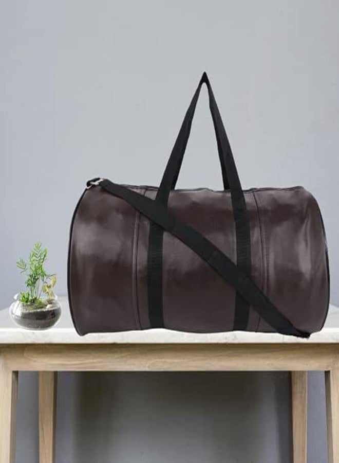 TRUE 2 F Gym Bag Shoulder Bag for Men Women Stylish Waterproof Brown - Image 3